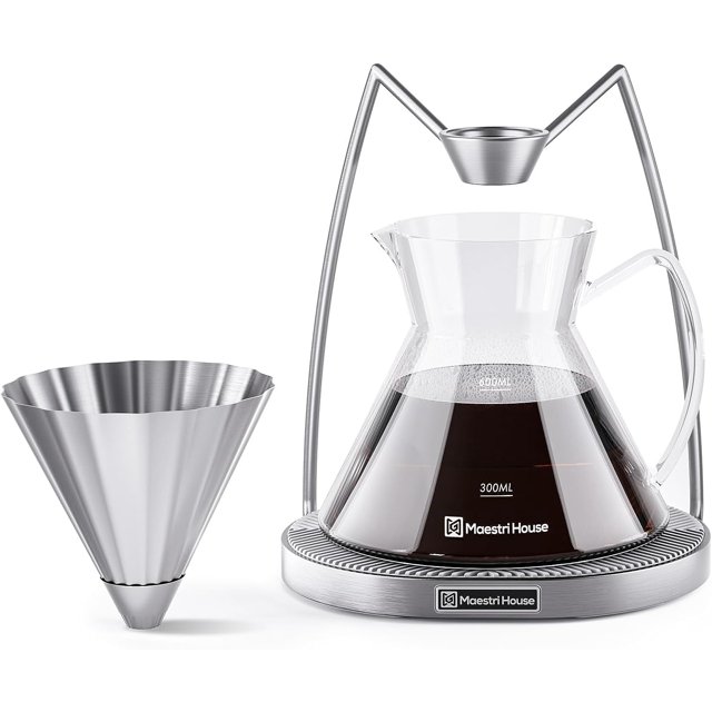 Pour Over Coffee Maker, Coffee Dripper and 600ML Carafe Coffee Server, Drip Coffee