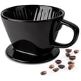 thumbnail image 1 of Pour Over Coffee Maker, Non-Electric Pour Over Coffee Dripper, Manual Brew Maker, Single Cups Porcelain Slow Brewing Accessories for Gifts, Black, 1 of 7
