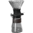 thumbnail image 1 of Pour Over Coffee Maker Reusable Dripper Filter Set for Home Brewing, Translucent Black, 1-Pack, 1 of 6
