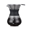 thumbnail image 1 of Pour Over Coffee Maker Stainless Steel Filter, Coffee Dripper Brewer, High Heat Resistant Carafe, also for Camping, Hiking,black, 1 of 8
