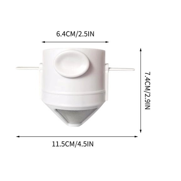 Pour Overs Coffee Cup Filter Screen Double-Layer Portable Hand Brewed Coffee Folding Ear Filter Drip Coffee Coffee Cup