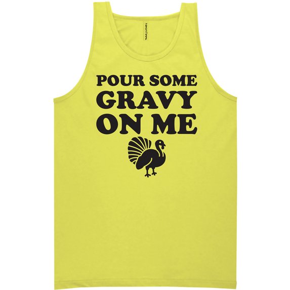 Pour Some Gravy On Me Neon Tank Top