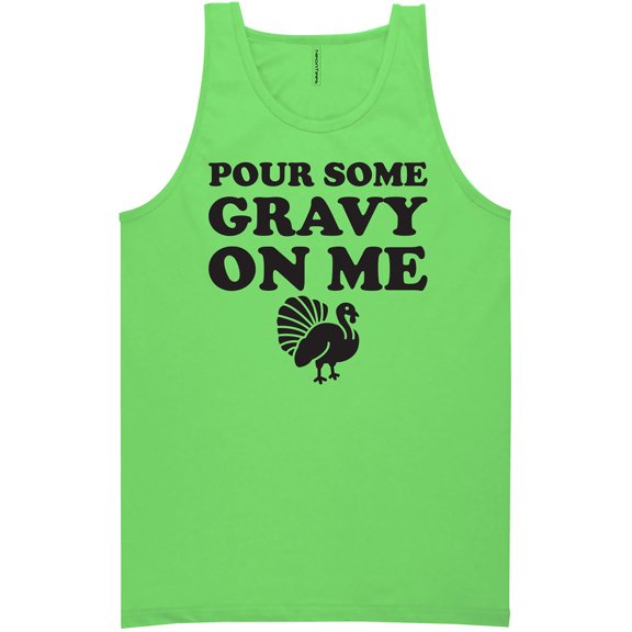 Pour Some Gravy On Me Neon Tank Top