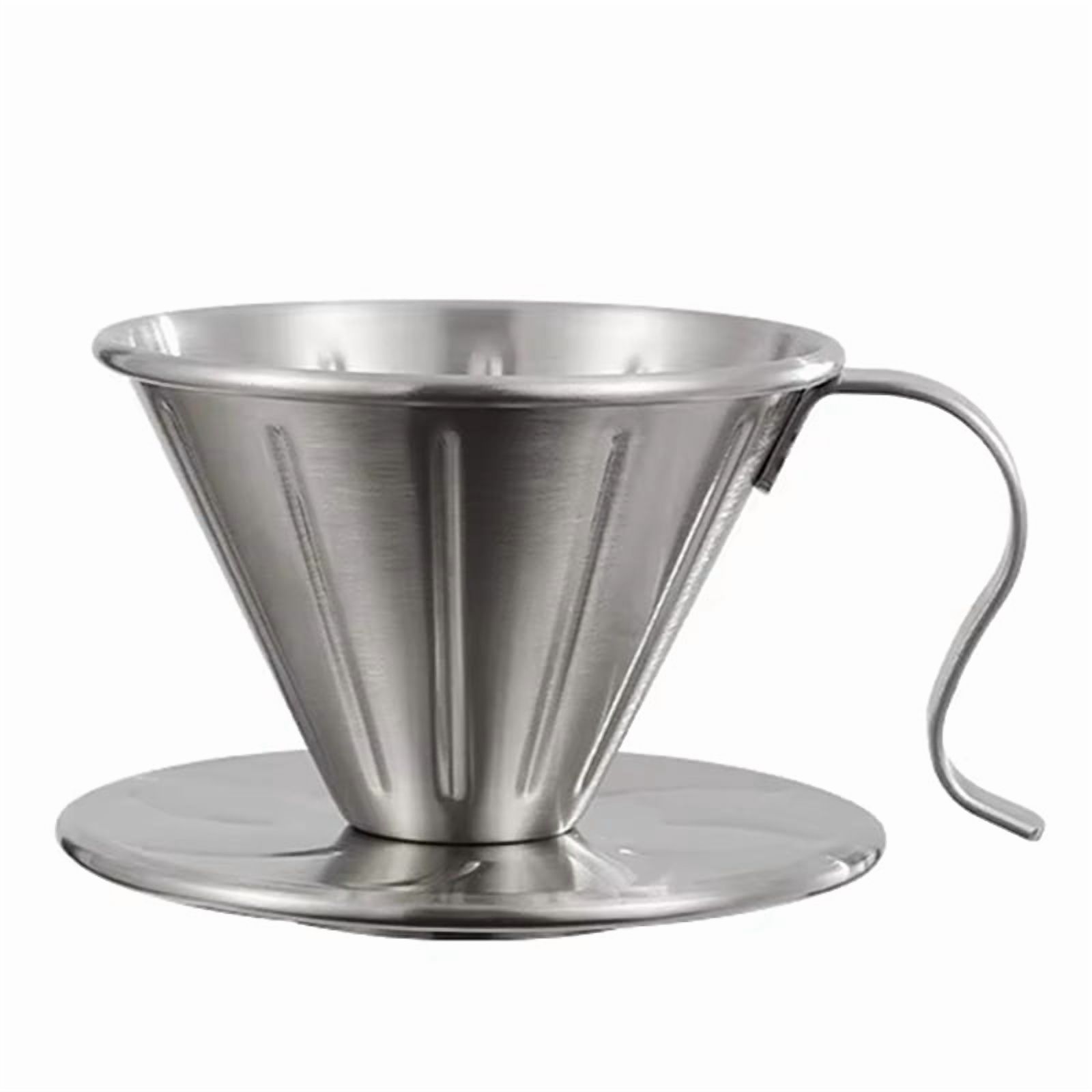 Pour Over Coffee Filter Holder With Handle Reusable Coffee Dripper 