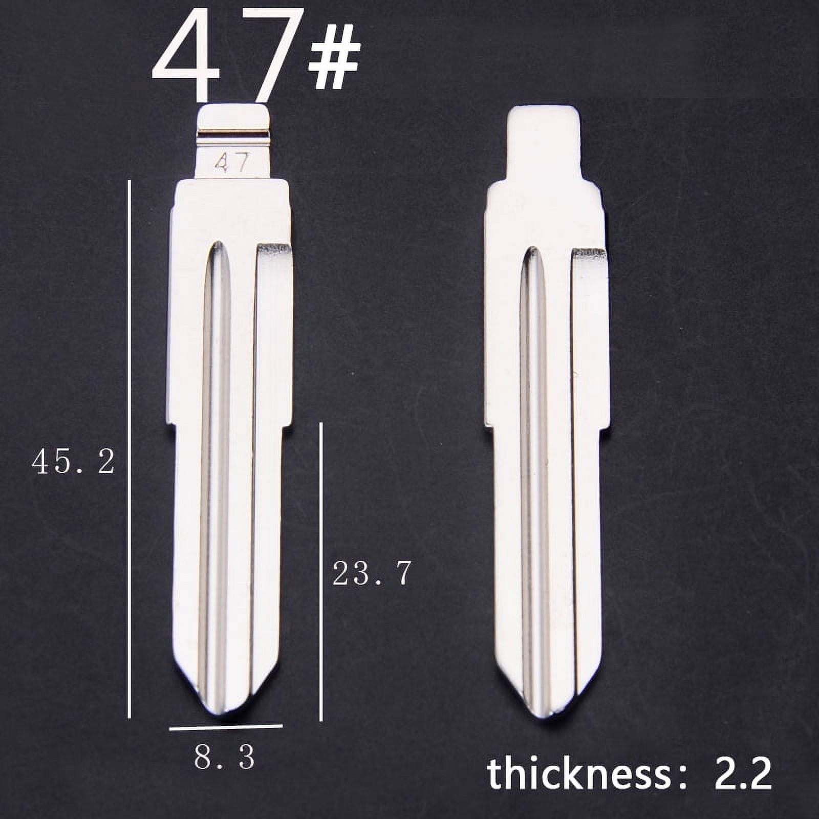 Pour47Car Key Blade, Car Key Embryo, Key Head Replacement for lada for