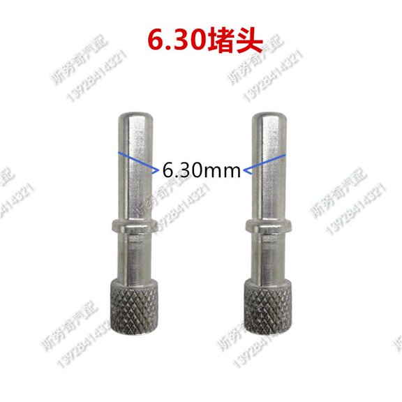 Pour6.3-Stainless Steel Cap, Metal Cap, Male Connector, Blank Lid, Pack of 2 pcs