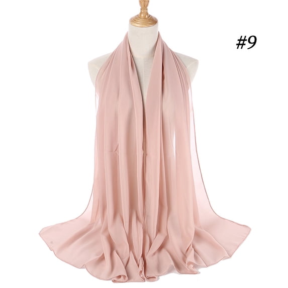 PoureLoom Chiffon Shawl Wraps for Women Evening Dresses Soft Scarf Formal Wedding Bridal Scarves 9 One Size