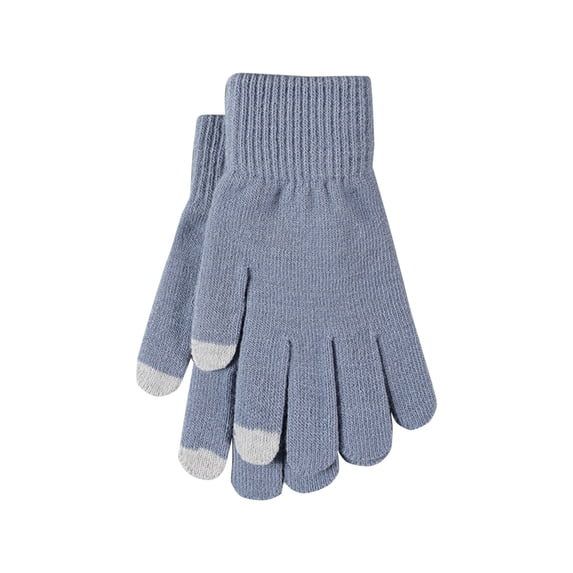 PoureLoom Merino Gloves for Men Women, Touch Screen Warm Glove Liners Thermal Soft Knit Lining for Winter Running Hiking B One size