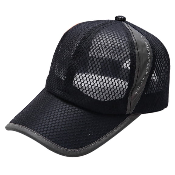 PoureLoom Mesh Hats For Men Breathable Full Mesh Caps For Men Quick Dry Cooling Caps For Women Lightweight Trucker Sports Hats Black One Size
