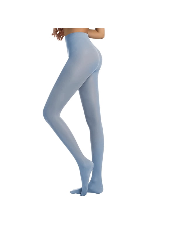 Panty Hose Women's Panty and Stocking with Garterbelt Womens Stockings Pantyhose Women's Leggings with Pockets Thigh High Stockings for Women Blue XL