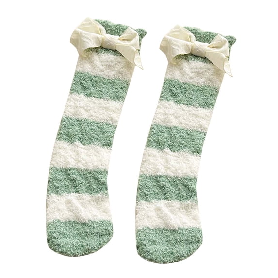 PoureLoom Plush Slipper Socks Women Non-slip Fuzzy Socks for Women Thick Winter Socks Sleeping Slipper Socks Warming Socks for Women Christmas Home Socks Multicolor One Size