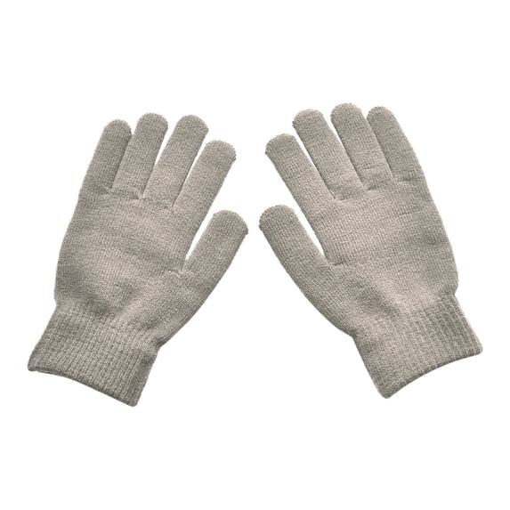 PoureLoom Winter Gloves for Women Touch Screen Ladies Thermal Fleece Warm knit Snow Gloves for Cold Weather Khaki One Size