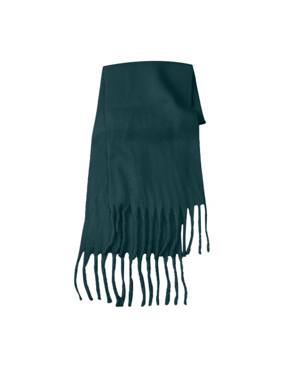 Winter-Scarfs for Women Soft-Warm Shawls-Wraps Scarves with Tassels for Cold Weather Army Green A