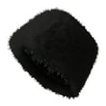thumbnail image 1 of PoureLoom Women's Winter Faux Fur Fuzzy Warm Bucket Hat Shearling Wide Brim Fisherman Plush Hats for Women Black One Size, 1 of 9