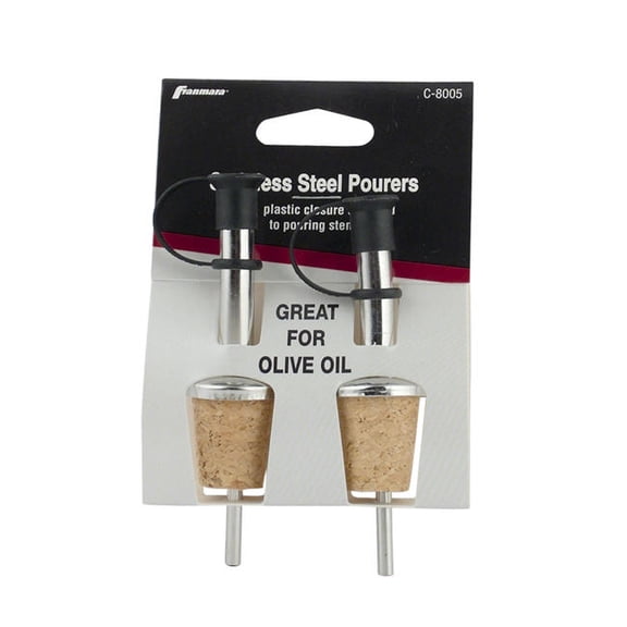 Pourer with Natural Cork 2 Pack 10 ct