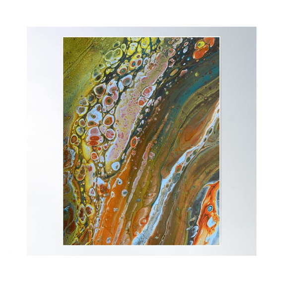 Pouring Acrylic Paint Abstract Poster Home Decor Office Wall Art
