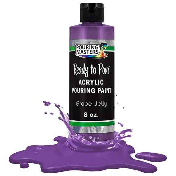 Pouring Masters Grape Jelly Acrylic Ready to Pour Pouring Paint – Premium 8-Ounce Pre-Mixed Water-Based
