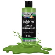 Pouring Masters Grass Green Acrylic Ready to Pour Pouring Paint – Premium 8-Ounce Pre-Mixed Water-Based
