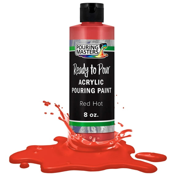 Pouring Masters Hot Tamale Red Acrylic Ready to Pour Pouring Paint – Premium 8-Ounce Pre-Mixed Water-Based