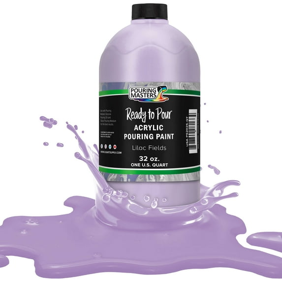 Pouring Masters Lilac Fields Acrylic Ready to Pour Pouring Paint – Premium 32-Ounce Pre-Mixed Water-Based