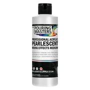 Pouring Masters Professional Acrylic Pearlescent Mixing Effects Medium, 8 oz. Bottle - Create Pearl Iridescent Metallic Effects, Improve Flow Consistency, Artist Techniques, Mix with Art Acrylic Paint