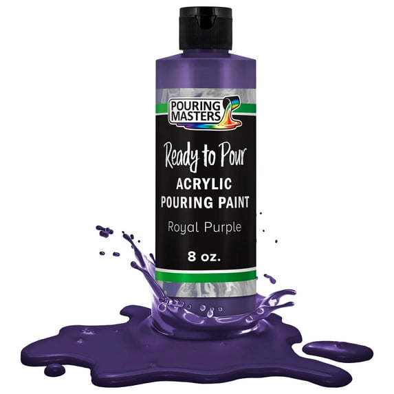 Pouring Masters Royal Purple Acrylic Ready to Pour Pouring Paint – Premium 8-Ounce Pre-Mixed Water-Based