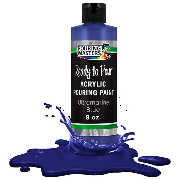 Pouring Masters Ultramarine Blue Acrylic Ready to Pour Pouring Paint – Premium 8-Ounce Pre-Mixed Water-Based