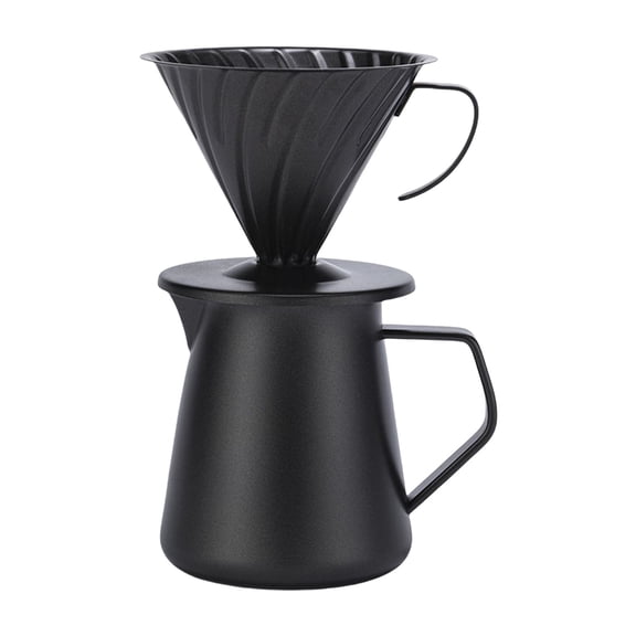Pouring Over Coffee Filter Coffee Server Coffee Dripper 600ML Coffee Brewing Tool Hand Drip Reusable for Coffee