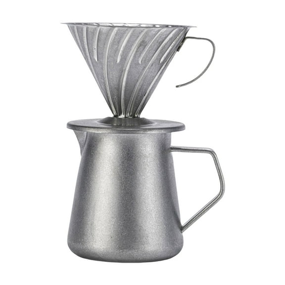 Pouring Over Coffee Filter Coffee Server Coffee Dripper 600ML Coffee Brewing Tool Hand Drip Reusable for Coffee