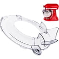 thumbnail image 1 of Removable Pouring Splash Guard for 4.5-5 Quart Tilt-Head Stand Mixer Bowl, Foldable Mixer Lid Cover, Dishwasher Safe Mixer Accessory, 1 Pack, 1 of 7