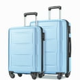 thumbnail image 1 of Pouseayar 2 Piece Luggage Set Expanable Spinner Wheel Lightweight Suitcase 20"+24", 1 of 9