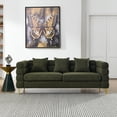 thumbnail image 1 of Pouseayar 3 Seater-Deep Seating Sectional Sofa 81" Living Room Comfort Fabric Sectional Sofa with 3 Pillows, 1 of 9