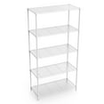 thumbnail image 1 of Pouseayar 5-Shelf Adjustable, Heavy Duty Wide Storage Shelving Unit (350 Lbs Loading Capacity Per Shelf), Steel Organizer Wire Rack, 36" L X 16" W X 72" H, Black, 1 of 12