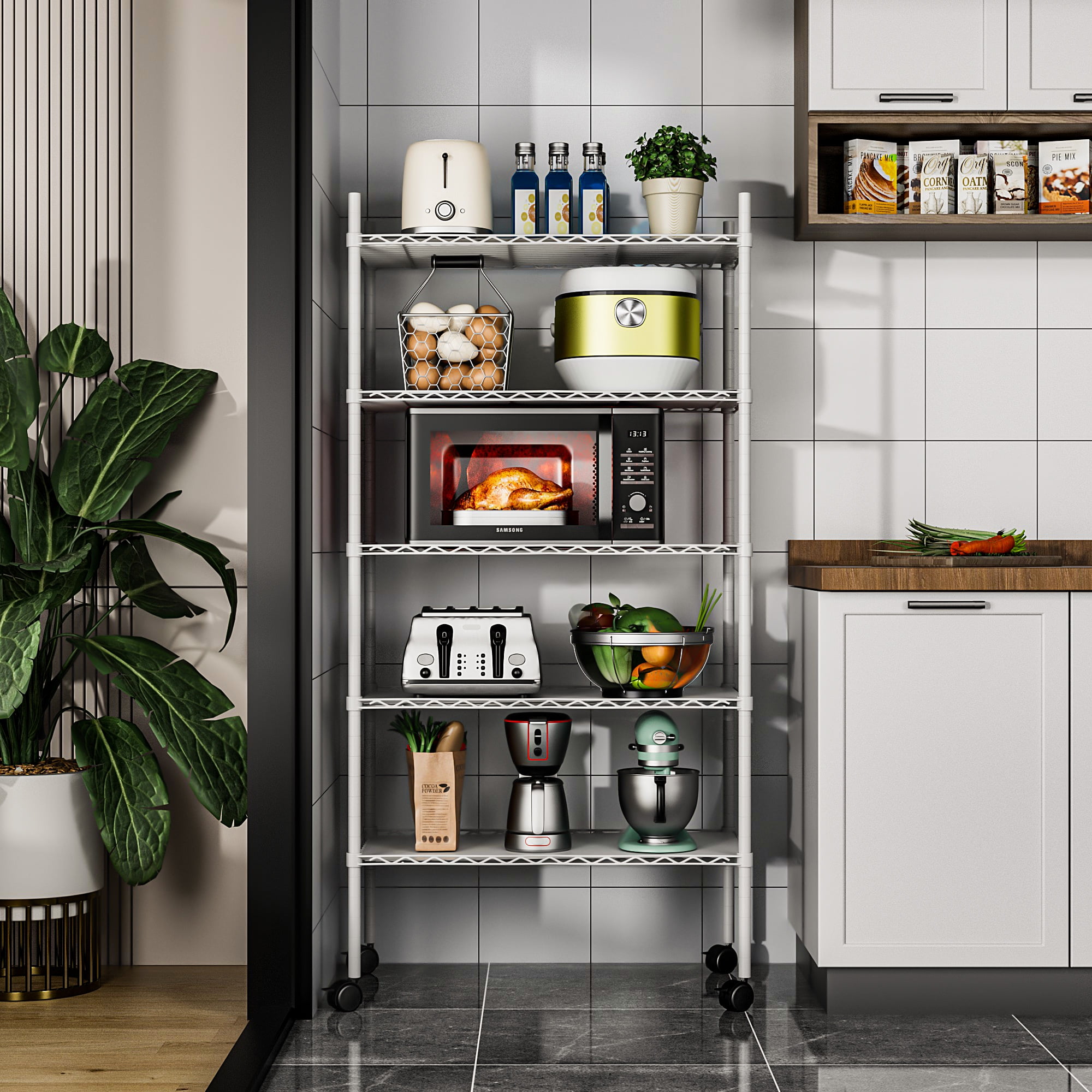 Wire pantry shelving units deals