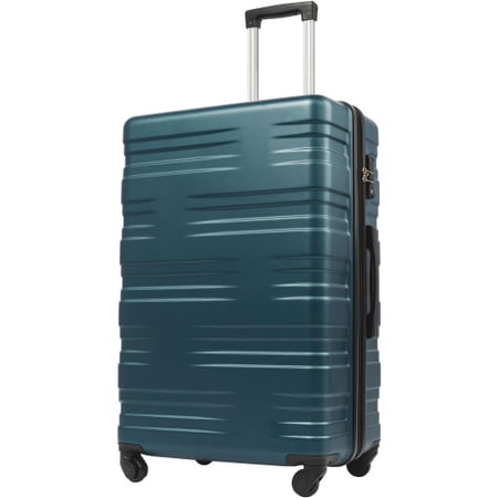 Pouseayar Luggage Suitcase Carry-on Hardside Travel Luggage TSA Lock Spinner Telescopic Handle ABS 24"