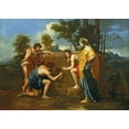 thumbnail image 1 of Poussin "Arcadian Shepherds" (17th) Glossy Poster, 1 of 2