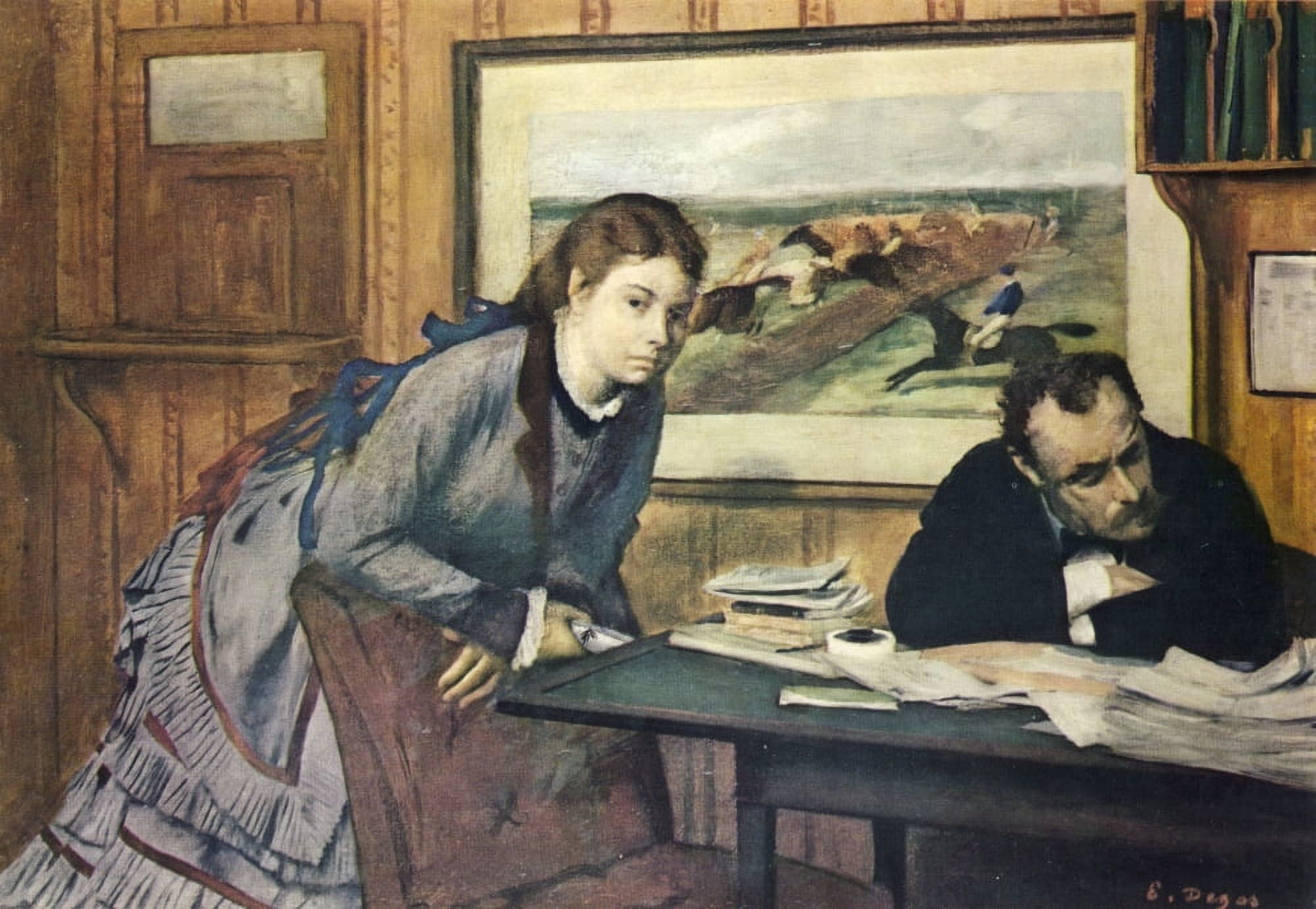 Pouting c1874 Canvas Art - Edgar Degas (18 x 24)