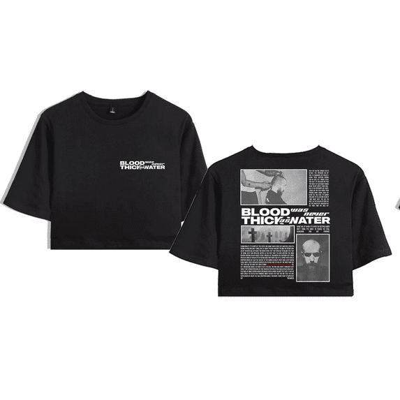 Pouya Merch Album Crop Top T-shirt Women Girls Fashion Short Sleeve Graphic Tees