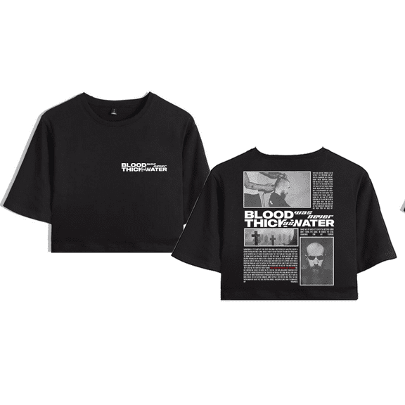 Pouya Merch Album Crop Top T-shirt Women Girls Fashion Short Sleeve Graphic Tees