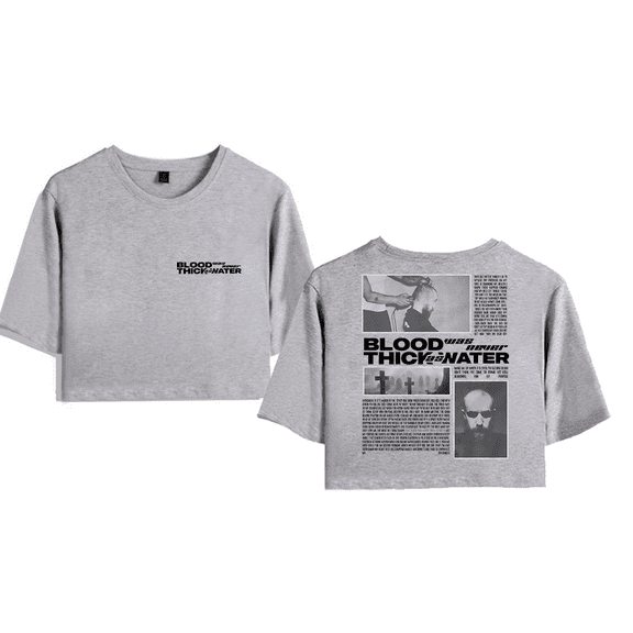 Pouya Merch Album Crop Top T-shirt Women Girls Fashion Short Sleeve Graphic Tees