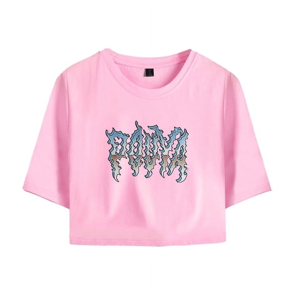 Pouya Merch Chrome Dome Crop Top T-shirt Women Girls Fashion Short Sleeve Streetwear Graphic Tees