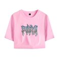 thumbnail image 1 of Pouya Merch Chrome Dome Crop Top T-shirt Women Girls Fashion Short Sleeve Streetwear Graphic Tees, 1 of 2