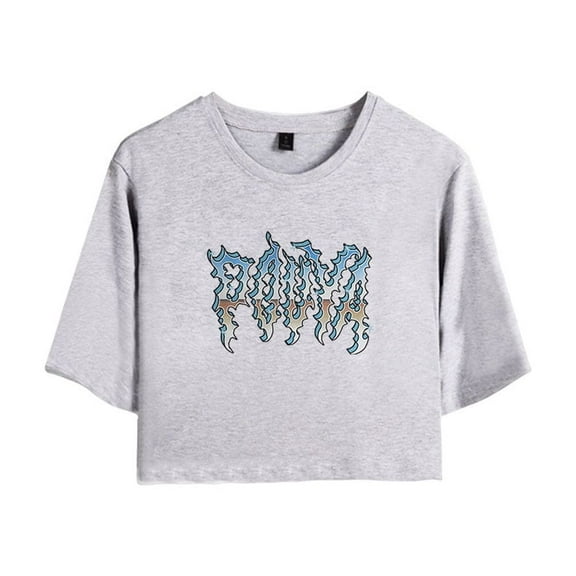 Pouya Merch Chrome Dome Crop Top T-shirt Women Girls Fashion Short Sleeve Streetwear Graphic Tees