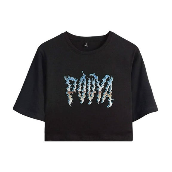 Pouya Merch Chrome Dome Crop Top T-shirt Women Girls Fashion Short Sleeve Streetwear Graphic Tees