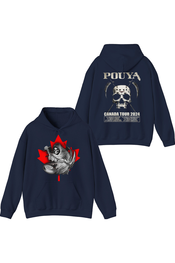 Pouya Merch Grim Reaper Tour Hoodie Hoodies Fashion Men Women Long Sleeve Pullover Graphic Top