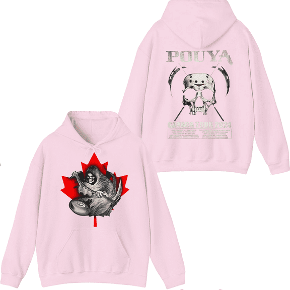 Pouya Merch Grim Reaper Tour Hoodie Hoodies Fashion Men Women Long Sleeve Pullover Graphic Top