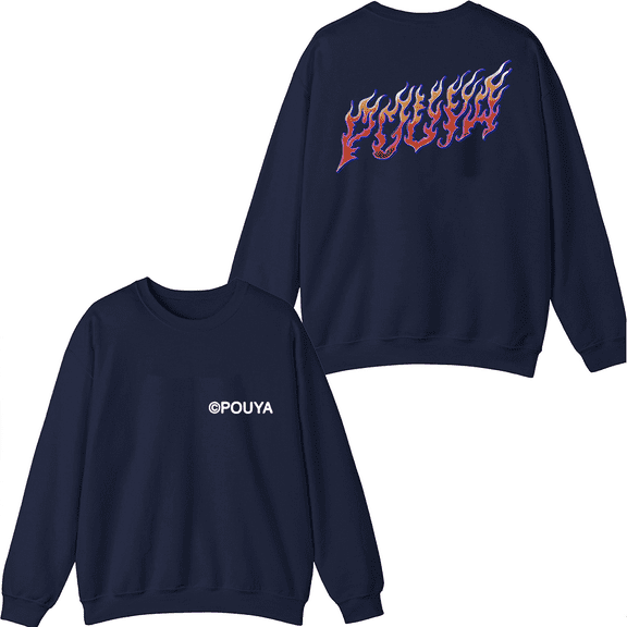 Pouya Merch Logo Crewneck Sweatshirt Men Women Long Sleeve Streetwear Graphic Tops