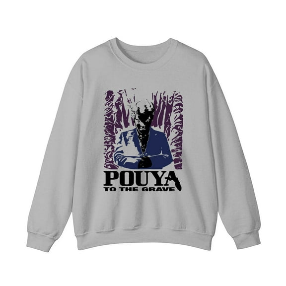 Pouya Merch To The Grave Crewneck Sweatshirt Men Women Long Sleeve Streetwear Graphic Tops