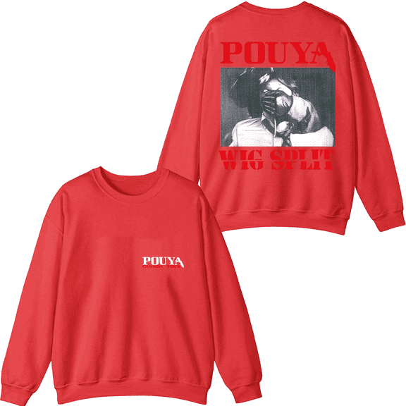 Pouya Merch Tour Crewneck Sweatshirt Men Women Long Sleeve Streetwear Graphic Tops