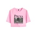 thumbnail image 1 of Pouya Merch Window Crop Top T-shirt Women Girls Short Sleeve Streetwear Graphic Tees, 1 of 2